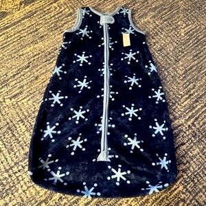 Lullaby Lane Blue fleece s sleep sack - 0/6 months